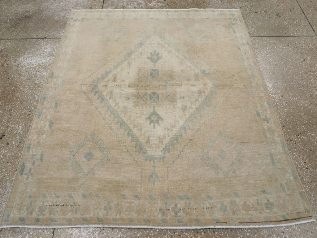 Vintage Persian Afshar Rug, No.26966 - Staging