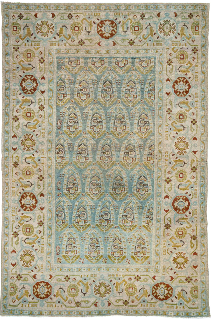 Vintage Persian Malayer Accent Rug (Pair: 1 of 2), No.26968 - Staging