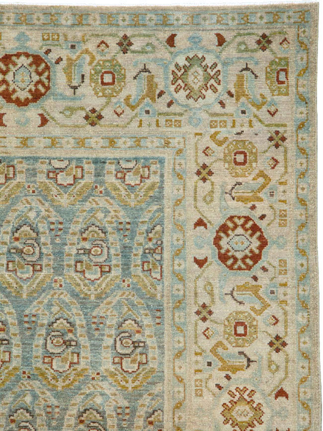 Vintage Persian Malayer Accent Rug (Pair: 1 of 2), No.26968 - Staging