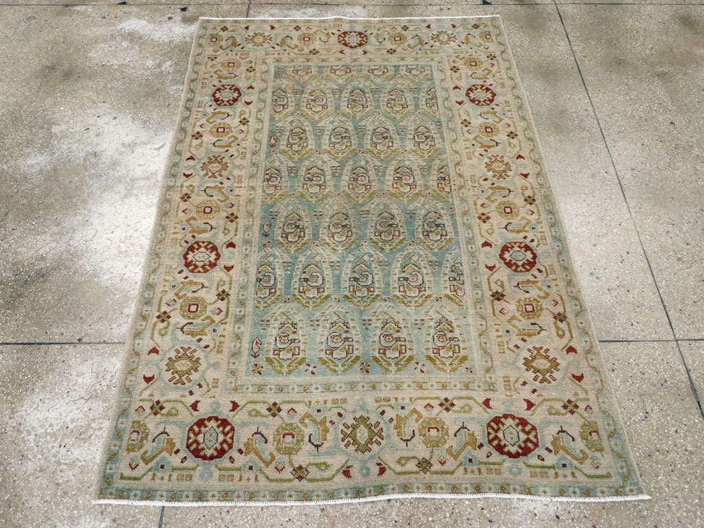 Vintage Persian Malayer Accent Rug (Pair: 1 of 2), No.26968 - Staging