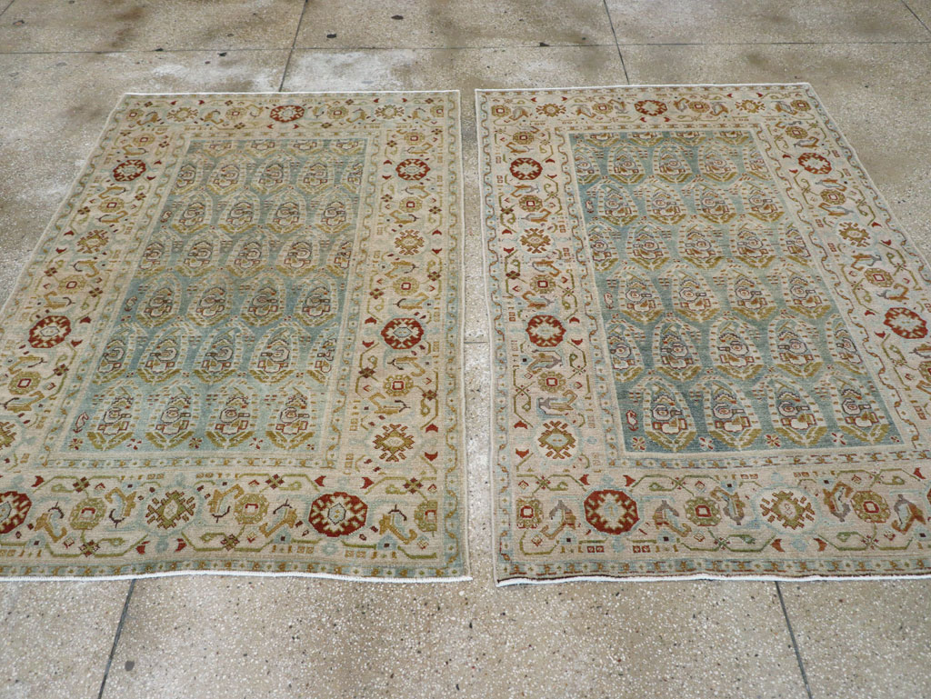 Vintage Persian Malayer Accent Rug (Pair: 1 of 2), No.26968 - Staging