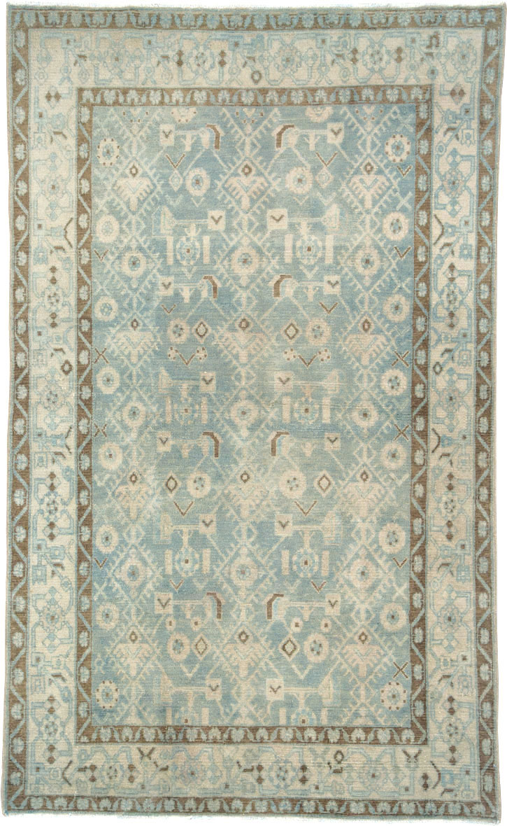 Vintage Persian Malayer Rug, No.26969 - Staging
