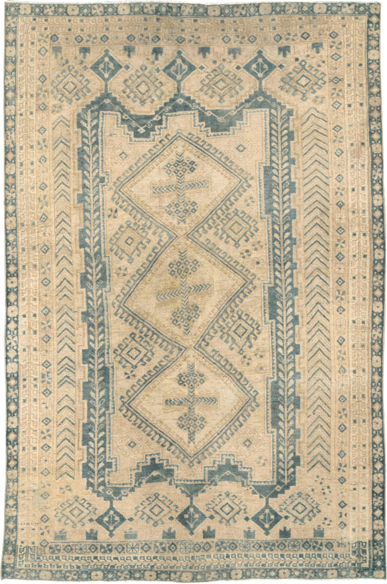 Vintage Persian Afshar Rug, No.26970 - Staging