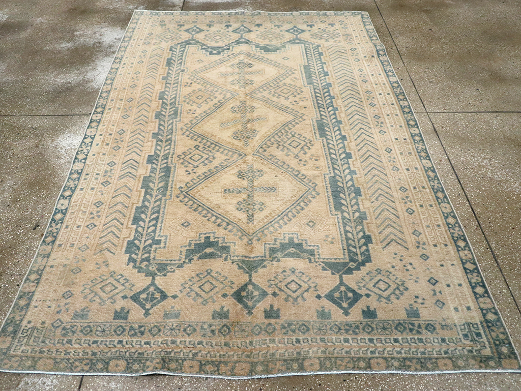 Vintage Persian Afshar Rug, No.26970 - Staging