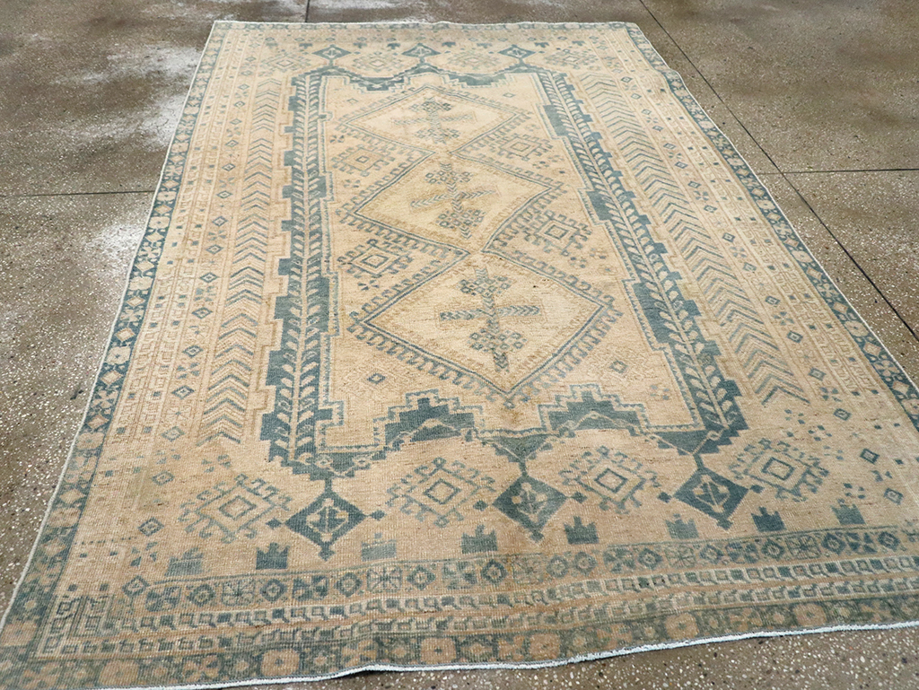 Vintage Persian Afshar Rug, No.26970 - Staging