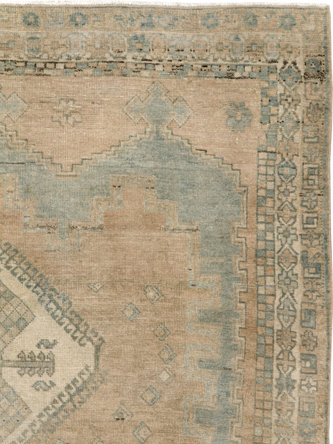 Vintage Persian Afshar Accent Rug, No.26971 - Staging