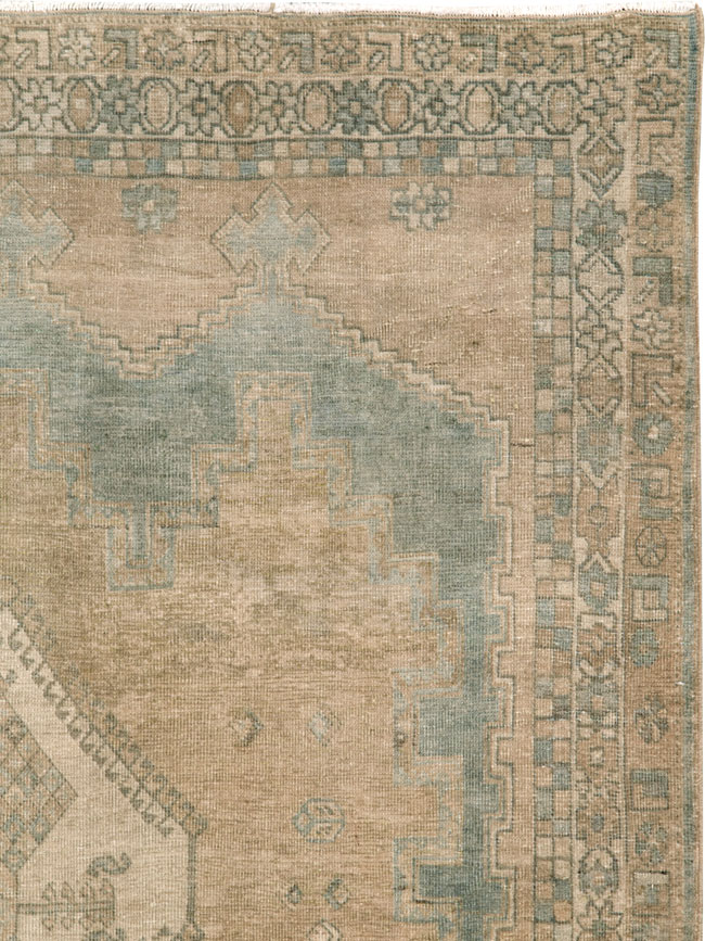 Vintage Persian Afshar Accent Rug, No.26971 - Staging
