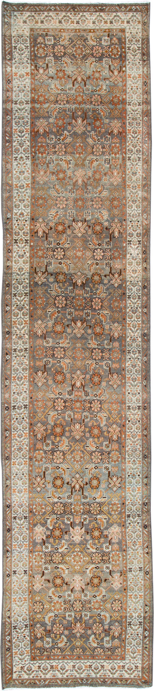 Antique Persian Malayer Runner, No.26974 - Staging