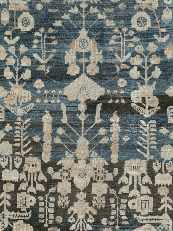 Antique Persian Malayer Wide Gallery Runner, No.26977 - Staging