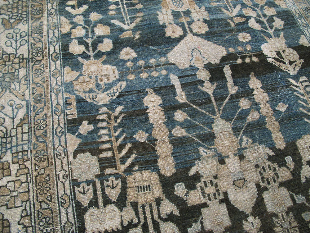 Antique Persian Malayer Wide Gallery Runner, No.26977 - Staging
