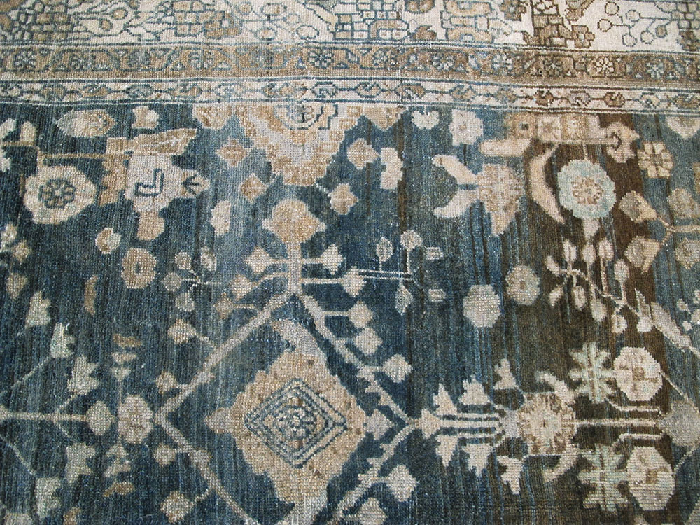 Antique Persian Malayer Wide Gallery Runner, No.26977 - Staging