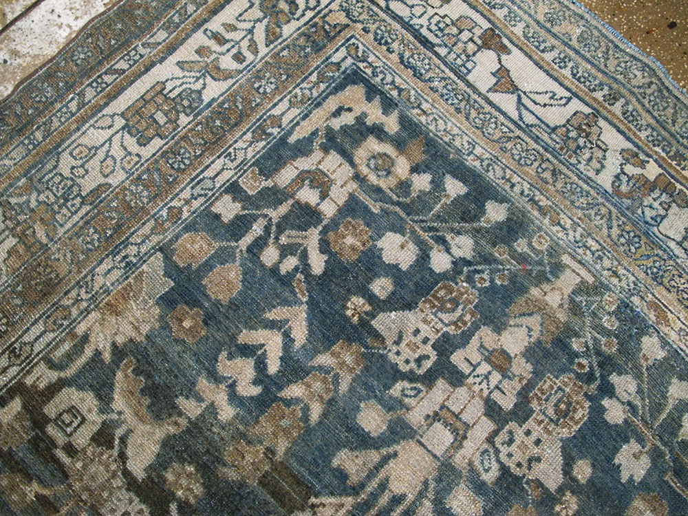 Antique Persian Malayer Wide Gallery Runner, No.26977 - Staging