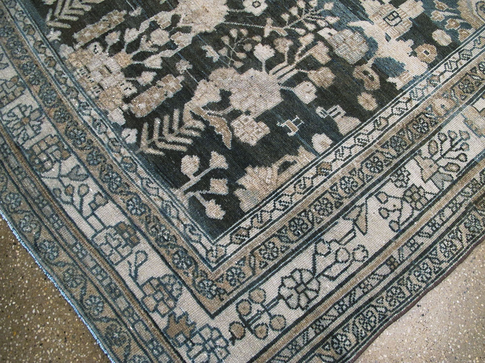 Antique Persian Malayer Wide Gallery Runner, No.26977 - Staging