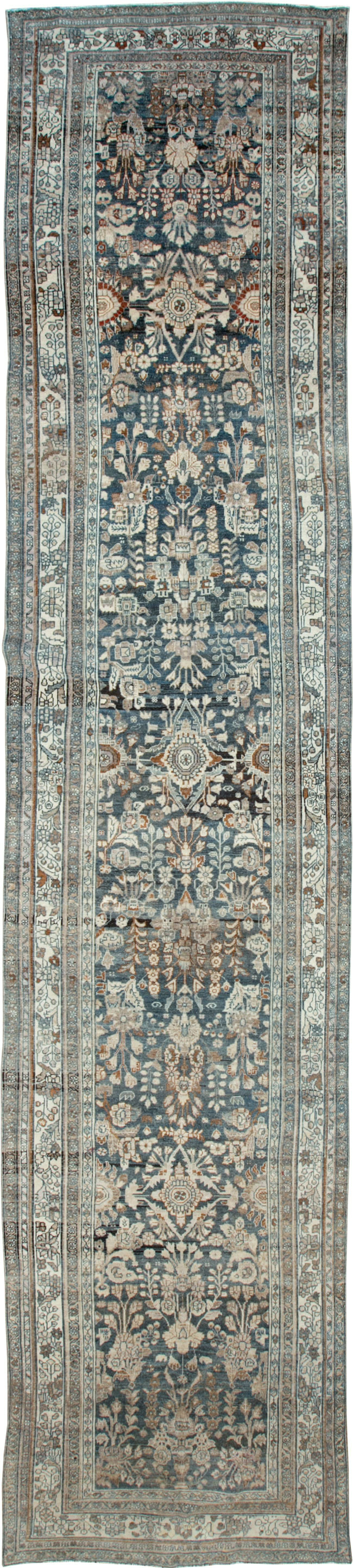 Antique Persian Malayer Wide Gallery Runner, No.26978 - Staging