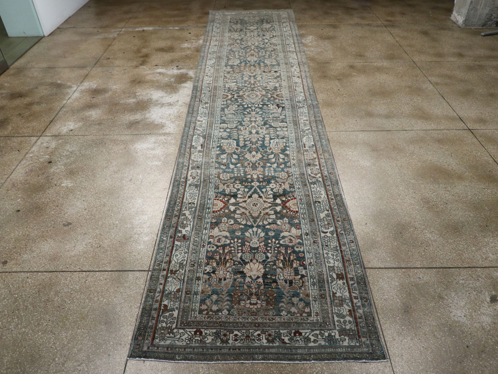Antique Persian Malayer Wide Gallery Runner, No.26978 - Staging