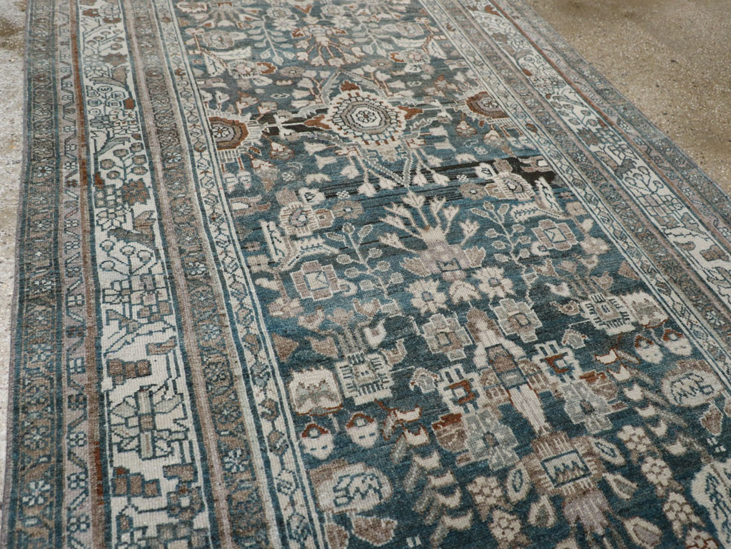 Antique Persian Malayer Wide Gallery Runner, No.26978 - Staging