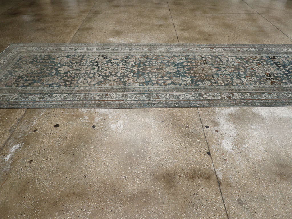 Antique Persian Malayer Wide Gallery Runner, No.26978 - Staging