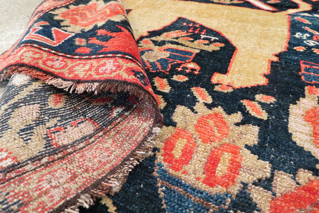 Antique Persian Kurdish Pictorial Rug, No.26983 - Staging