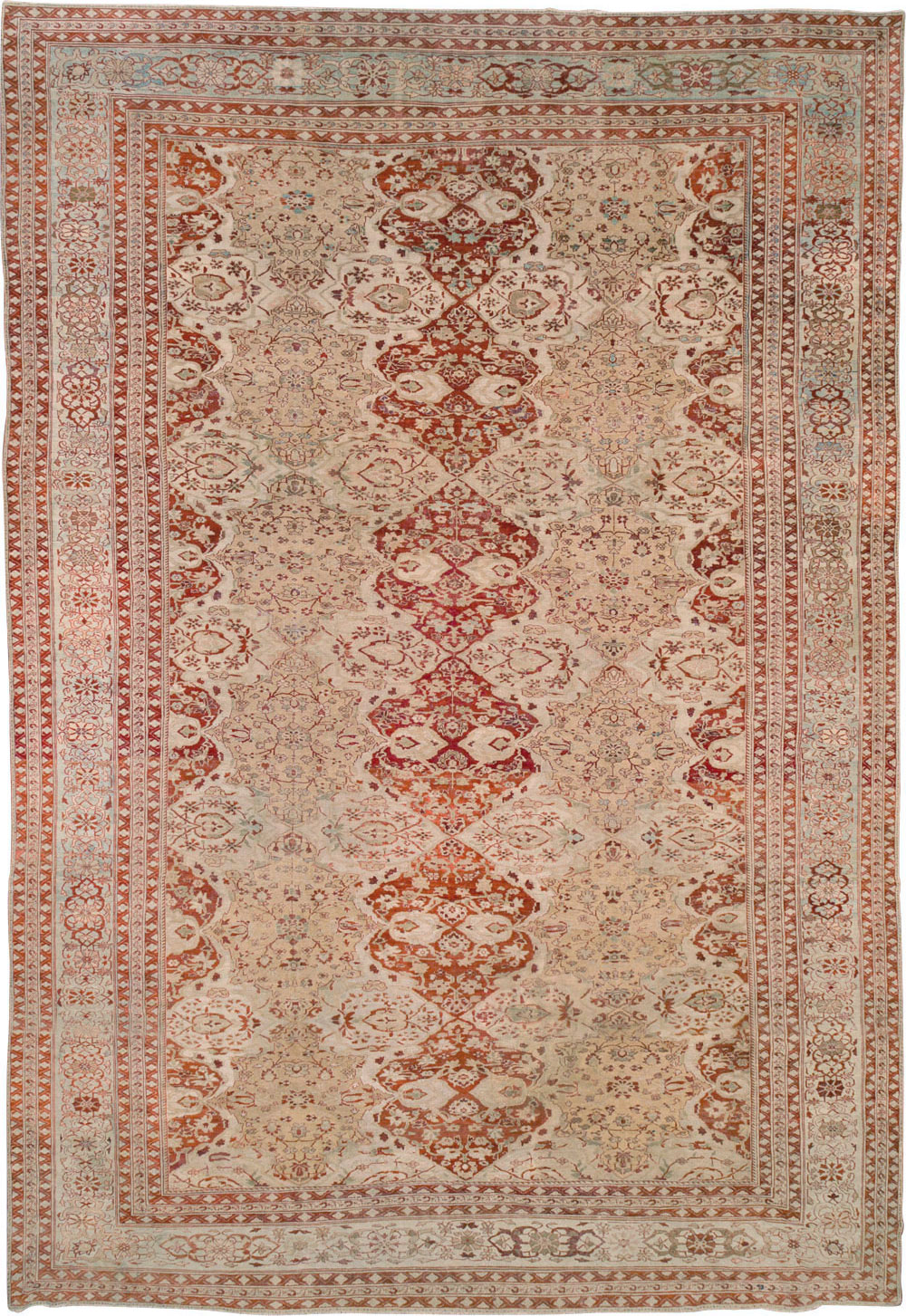 Antique Persian Sultanabad Carpet, No.26997 - Staging