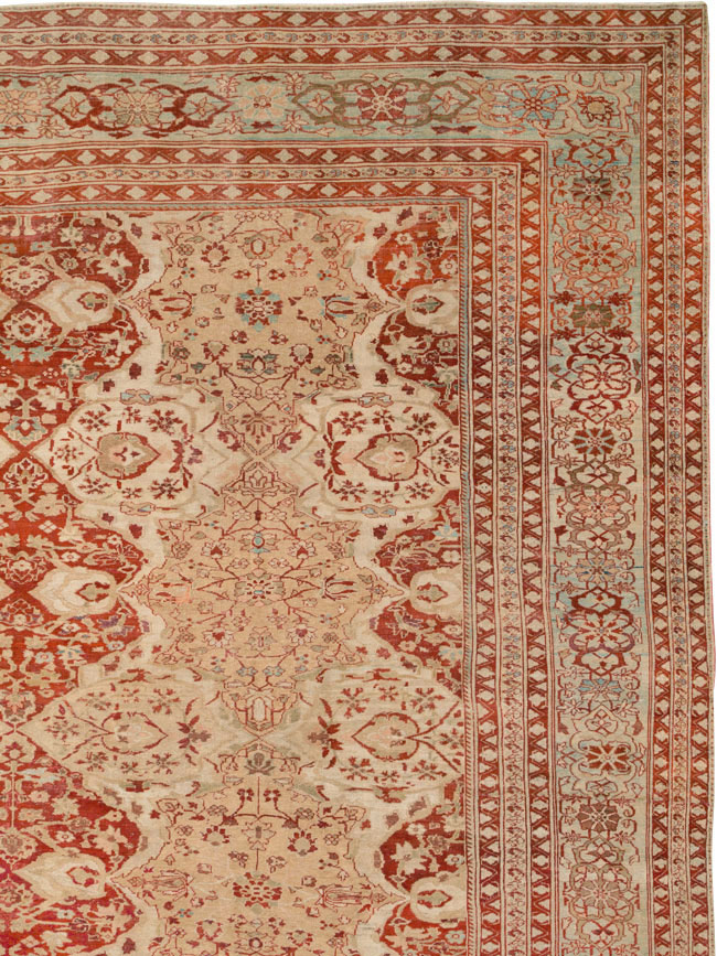 Antique Persian Sultanabad Carpet, No.26997 - Staging