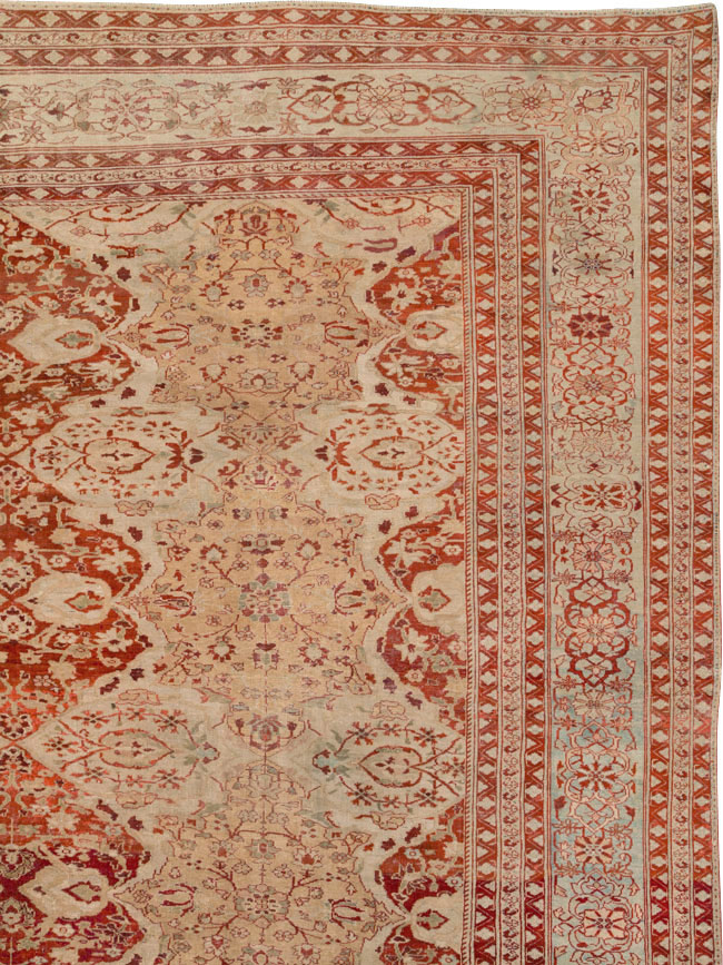 Antique Persian Sultanabad Carpet, No.26997 - Staging
