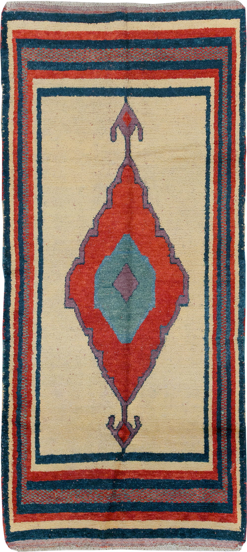 Vintage Persian Gabbeh Rug, No.27000 - Staging
