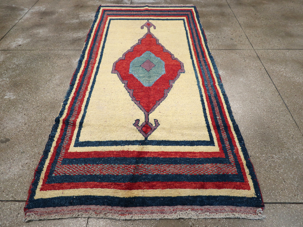 Vintage Persian Gabbeh Rug, No.27000 - Staging