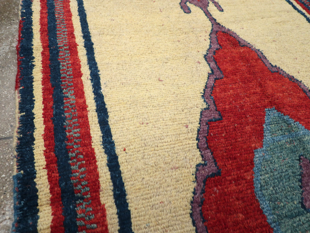 Vintage Persian Gabbeh Rug, No.27000 - Staging