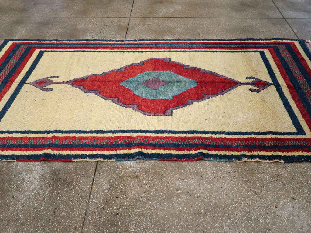 Vintage Persian Gabbeh Rug, No.27000 - Staging