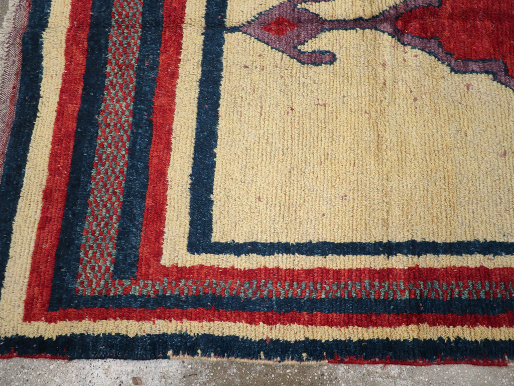 Vintage Persian Gabbeh Rug, No.27000 - Staging