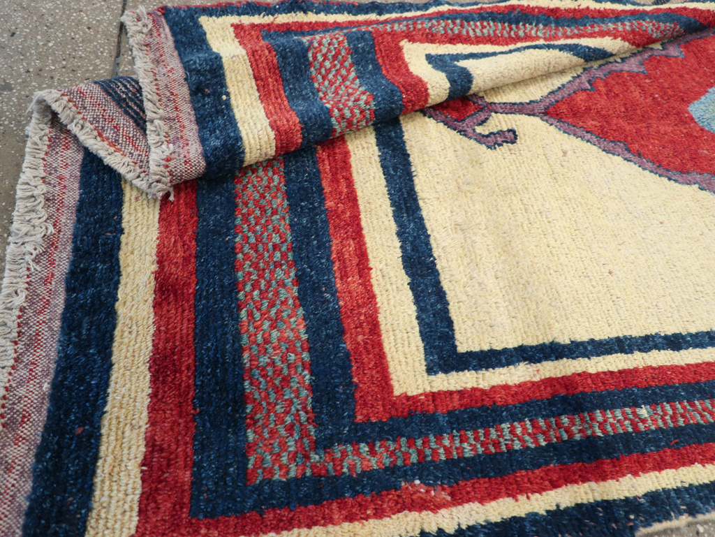 Vintage Persian Gabbeh Rug, No.27000 - Staging