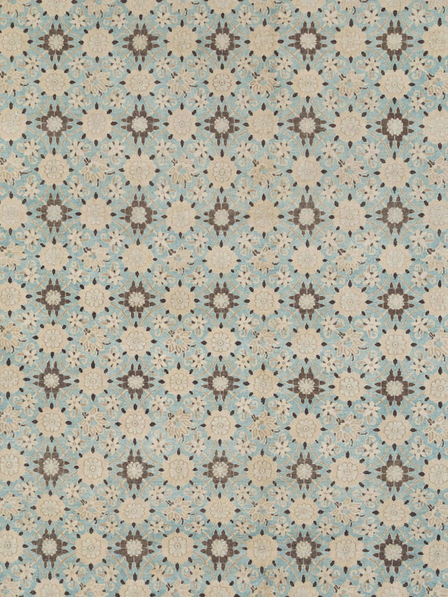 Vintage Persian Mashad Square Carpet, No.27004 - Staging