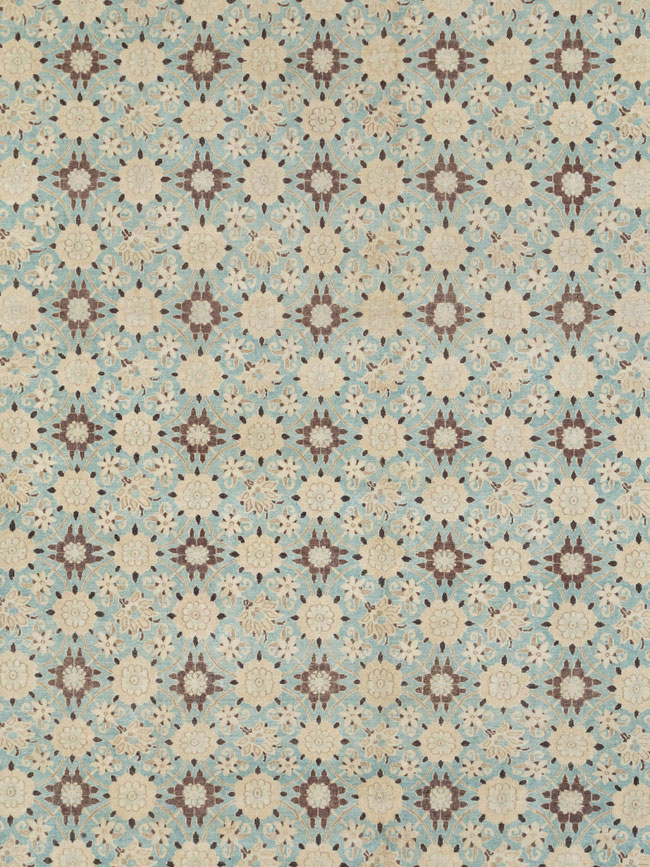 Vintage Persian Mashad Square Carpet, No.27004 - Staging