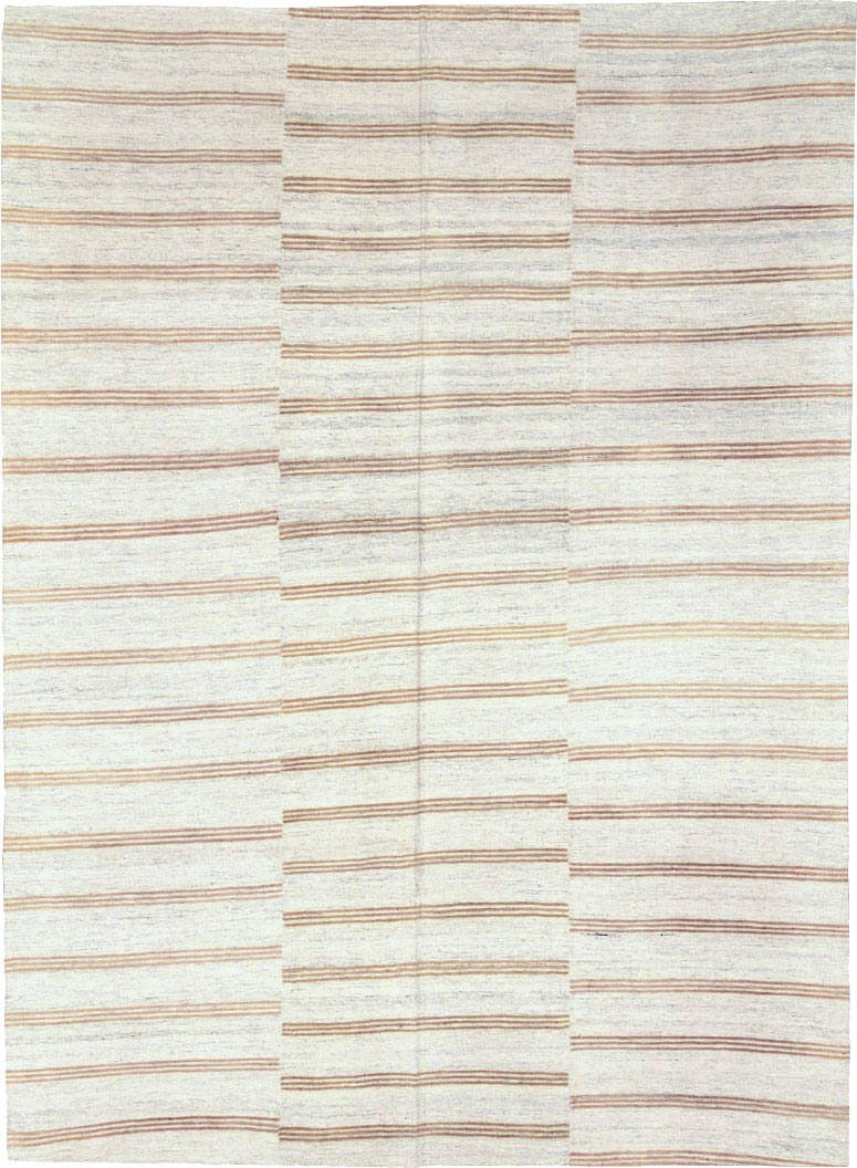 Vintage Turkish Flatweave Kilim Accent Rug, No.27007 - Staging