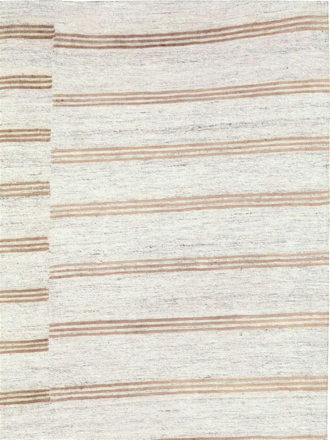 Vintage Turkish Flatweave Kilim Accent Rug, No.27007 - Staging