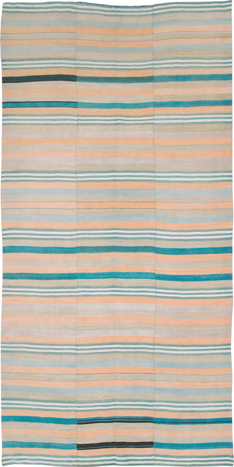 Vintage Turkish Flatweave Kilim, No.27020 - Staging