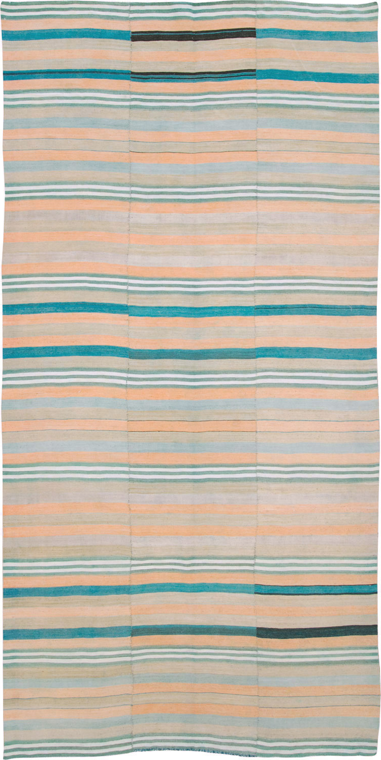Vintage Turkish Flatweave Kilim, No.27020 - Staging