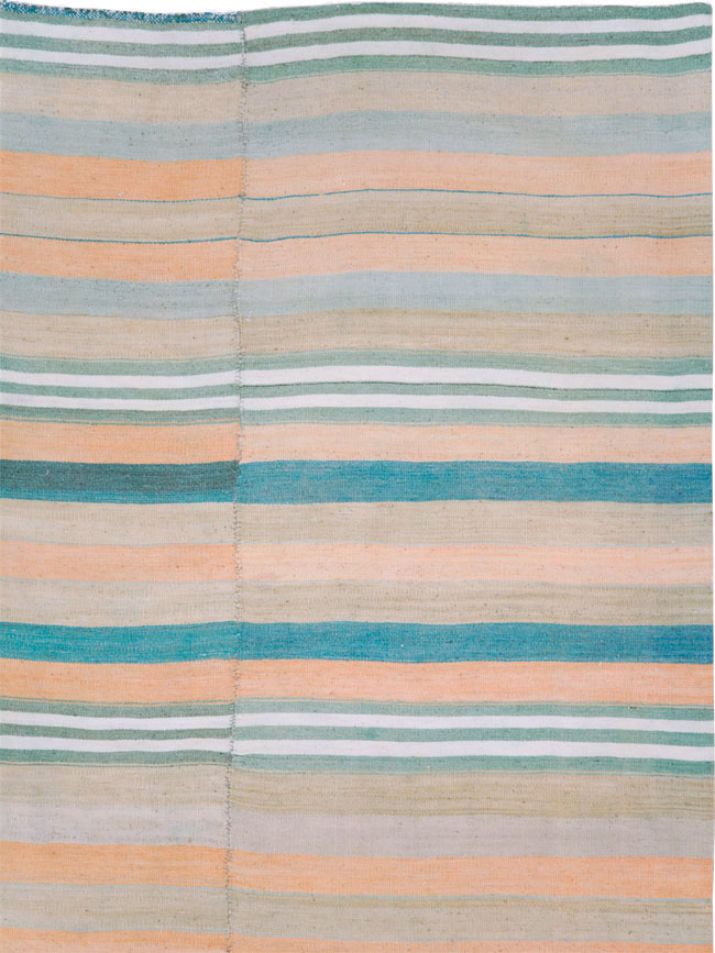 Vintage Turkish Flatweave Kilim, No.27020 - Staging