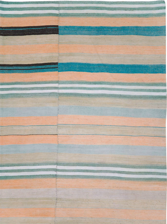 Vintage Turkish Flatweave Kilim, No.27020 - Staging
