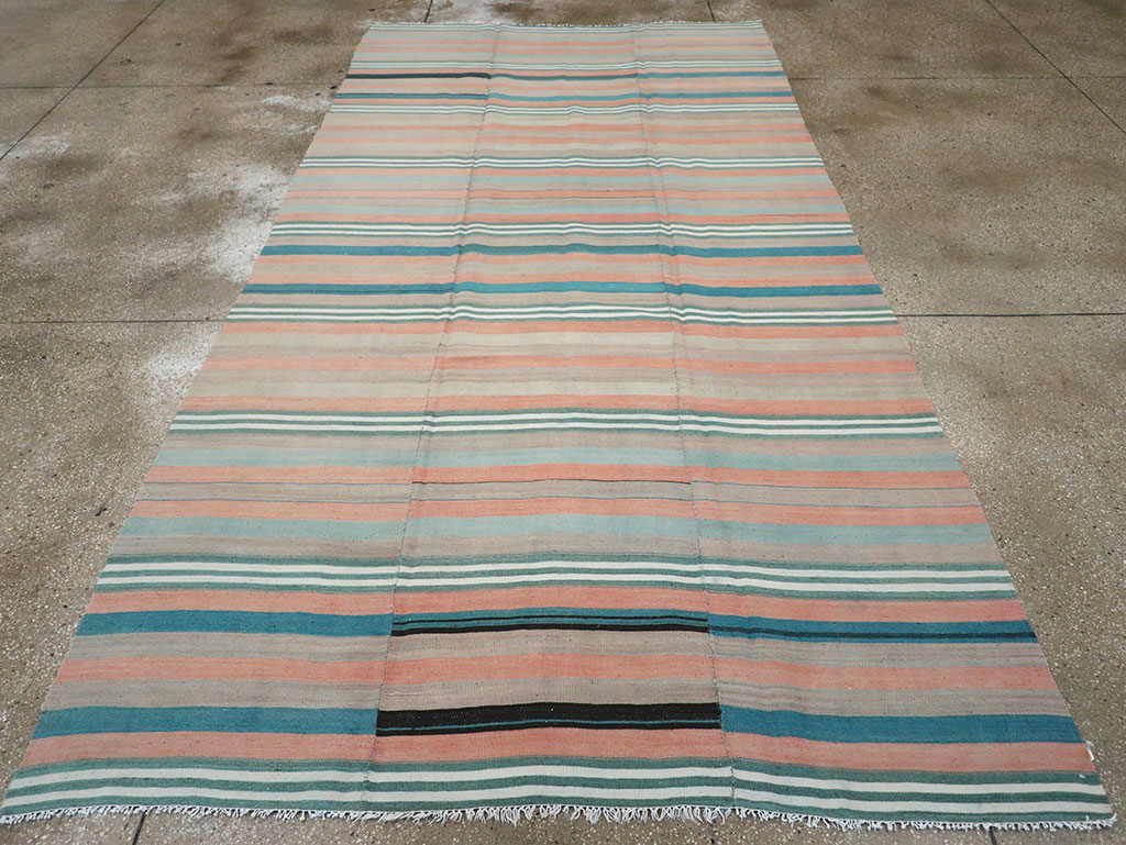 Vintage Turkish Flatweave Kilim, No.27020 - Staging