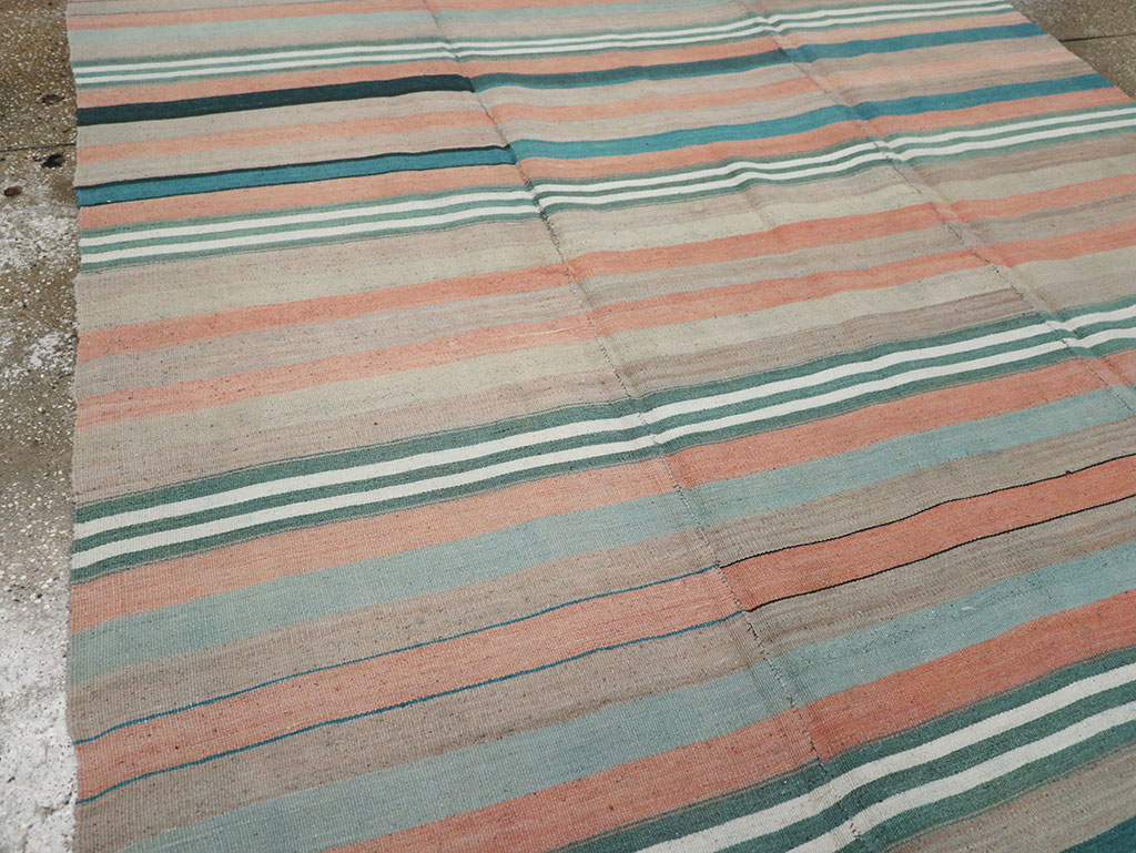 Vintage Turkish Flatweave Kilim, No.27020 - Staging