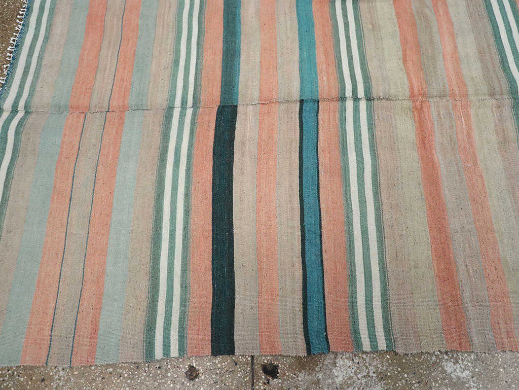 Vintage Turkish Flatweave Kilim, No.27020 - Staging