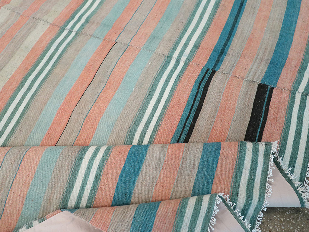 Vintage Turkish Flatweave Kilim, No.27020 - Staging