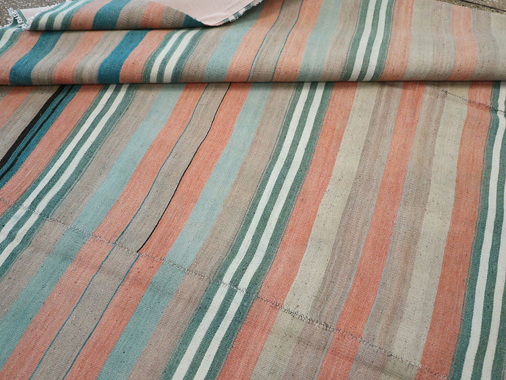 Vintage Turkish Flatweave Kilim, No.27020 - Staging