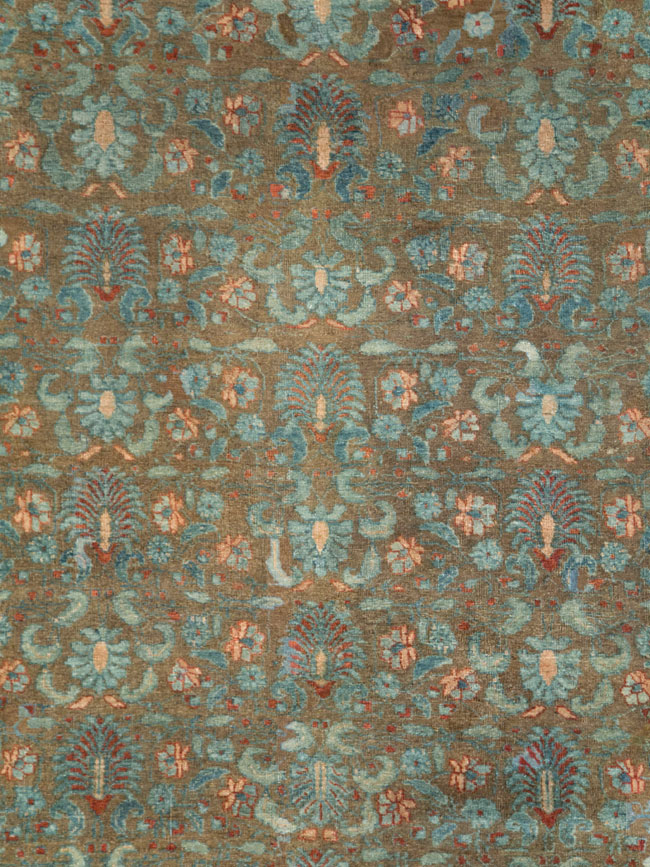 Antique Persian Tabriz Carpet, No.27022 - Staging