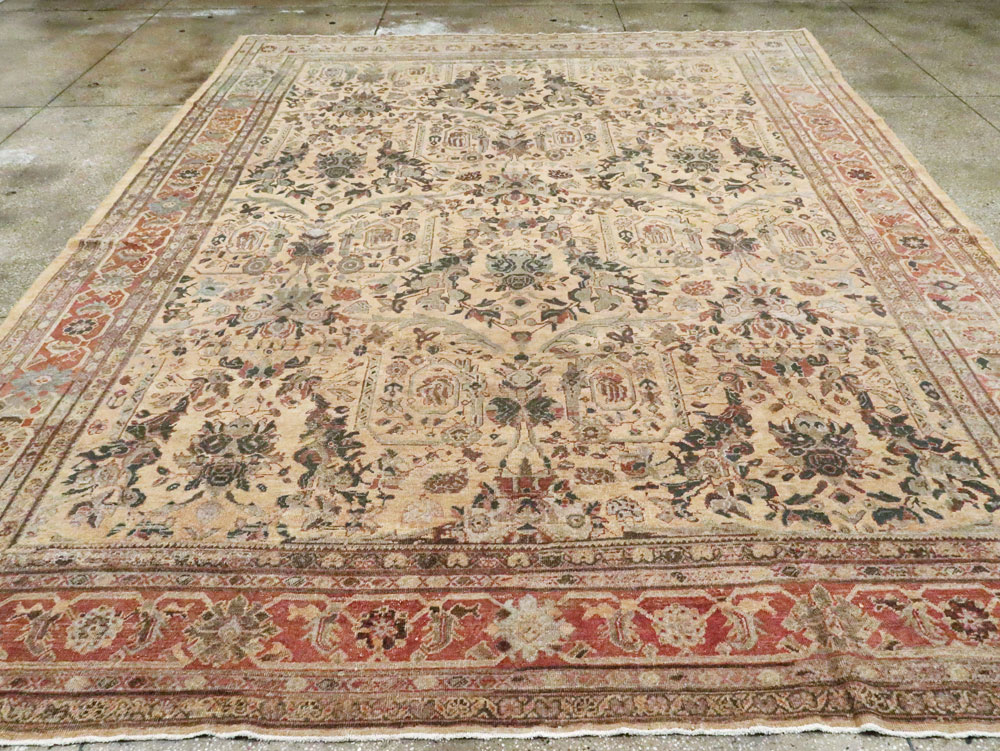 Antique Persian Mahal Carpet, No.27026 - Staging