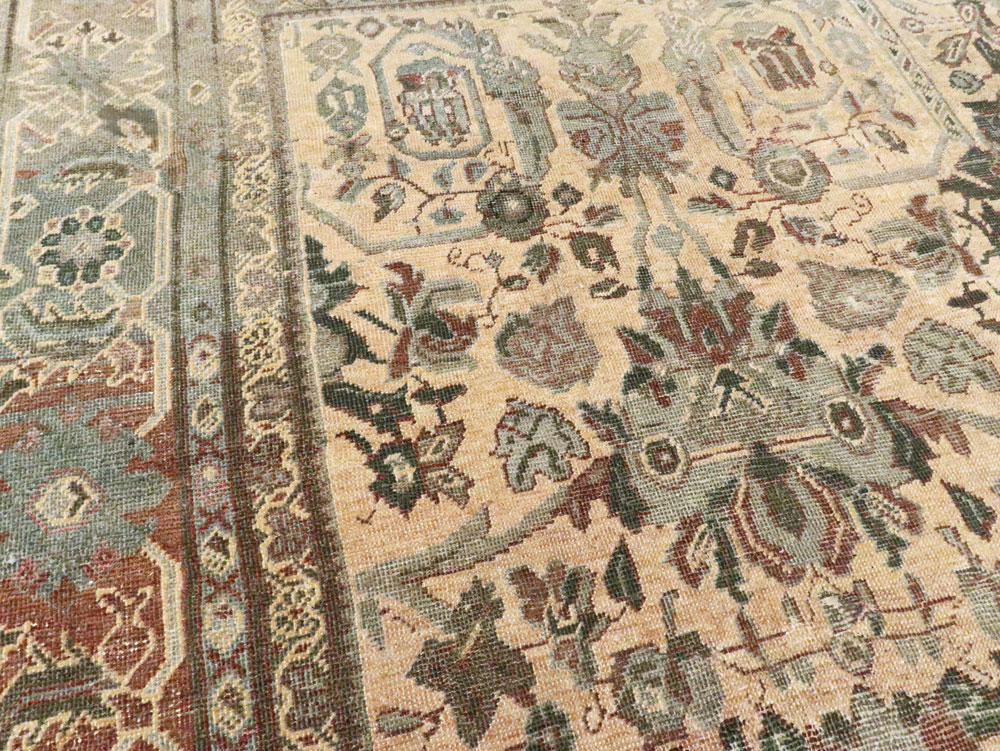 Antique Persian Mahal Carpet, No.27026 - Staging
