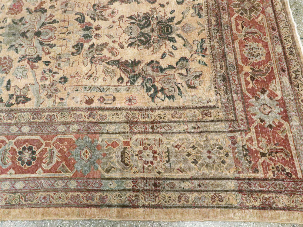 Antique Persian Mahal Carpet, No.27026 - Staging