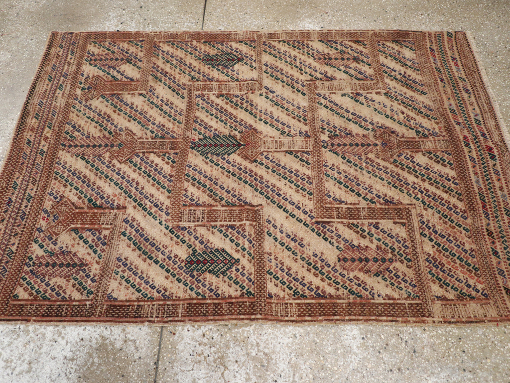 Antique Caucasian Verneh Flatweave, No.27032 - Staging