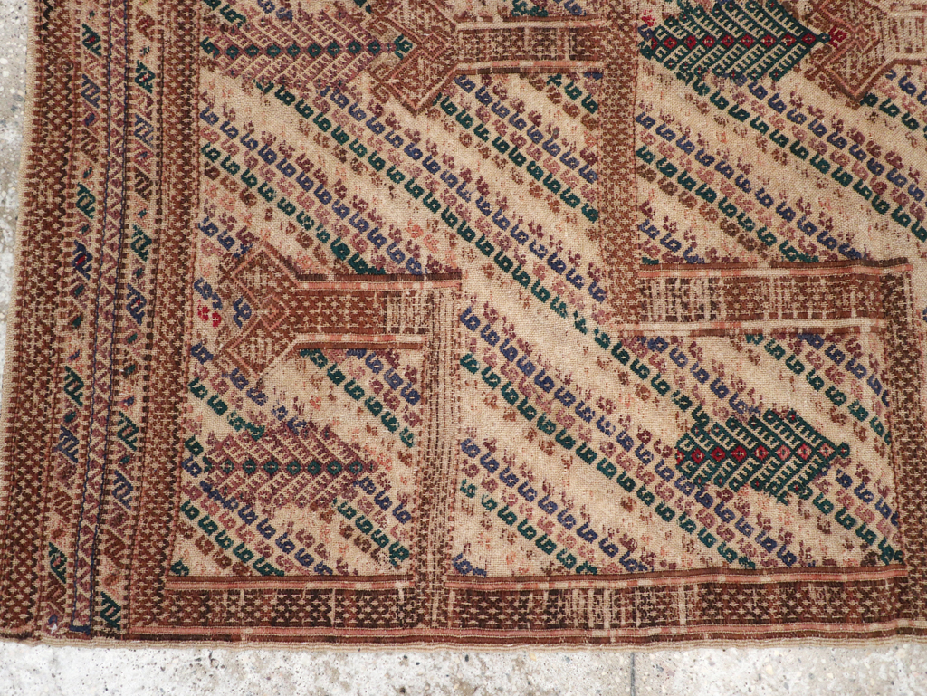 Antique Caucasian Verneh Flatweave, No.27032 - Staging